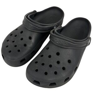 Crocs Classic Clog Black Slip On Water Shoes Mens 9 Womens 11